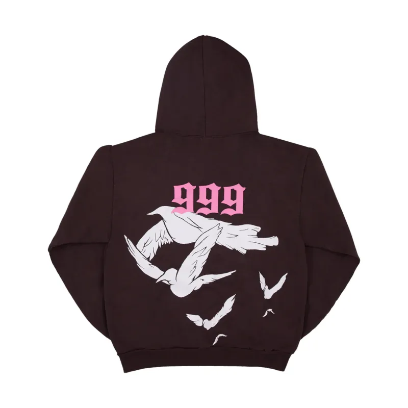 Revenge x Juice Wrld 999 Dove Hoodie Brown Parallel