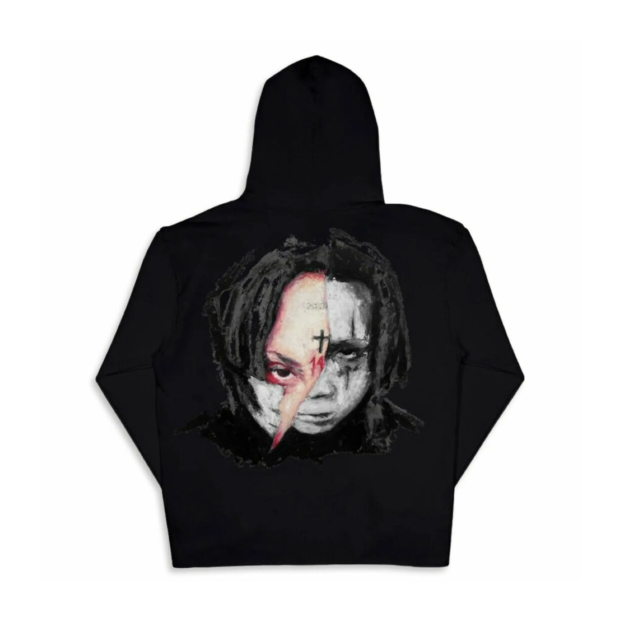 Revenge x Trippie Redd Arch Logo Hoodie Black sold by PLUS product image thumbnail 2