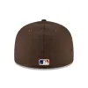 Fear of God Essentials New Era Fitted Cap (FW20) Brown/White sold by PLUS
