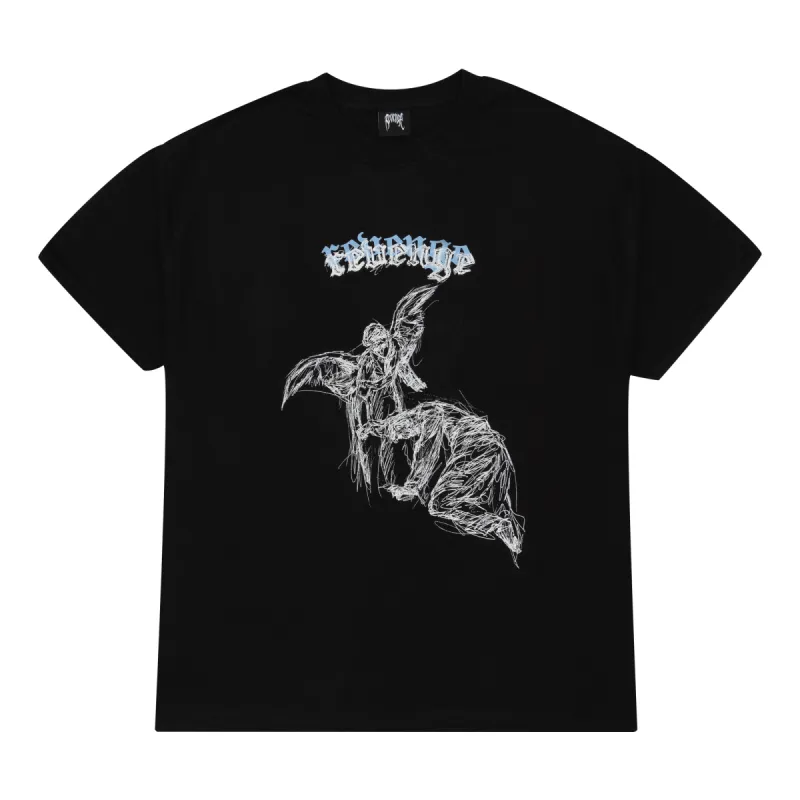 Revenge Angel Sketch Tee Black sold by PLUS