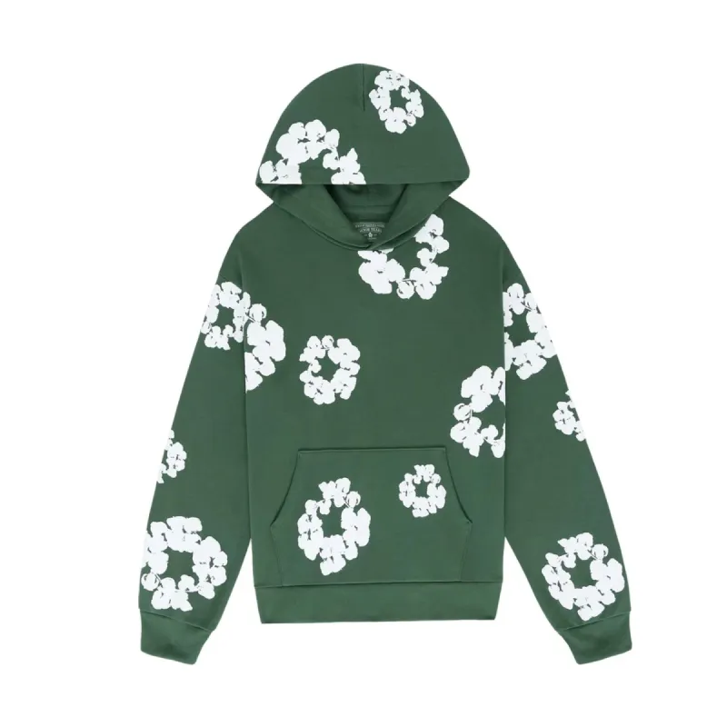 Denim Tears The Cotton Wreath Sweatshirt Green sold by PLUS