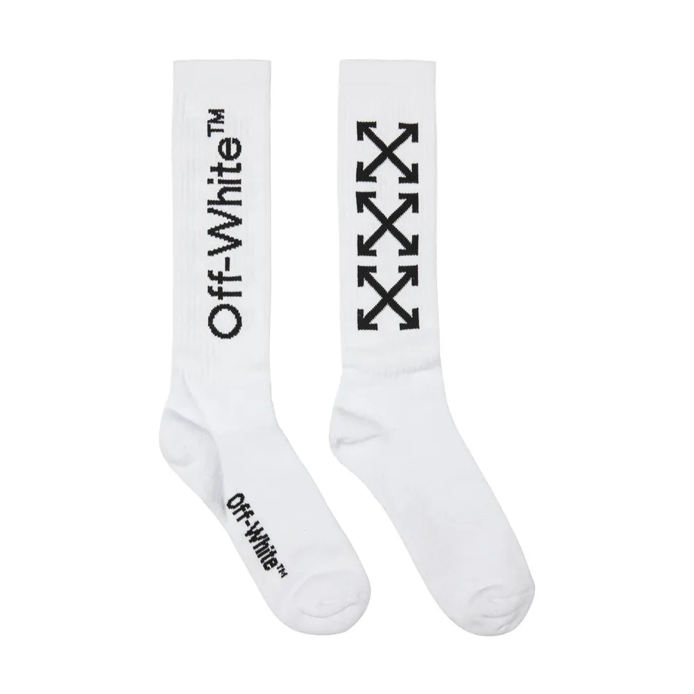 Off-White White Arrow Mid Socks sold by PLUS