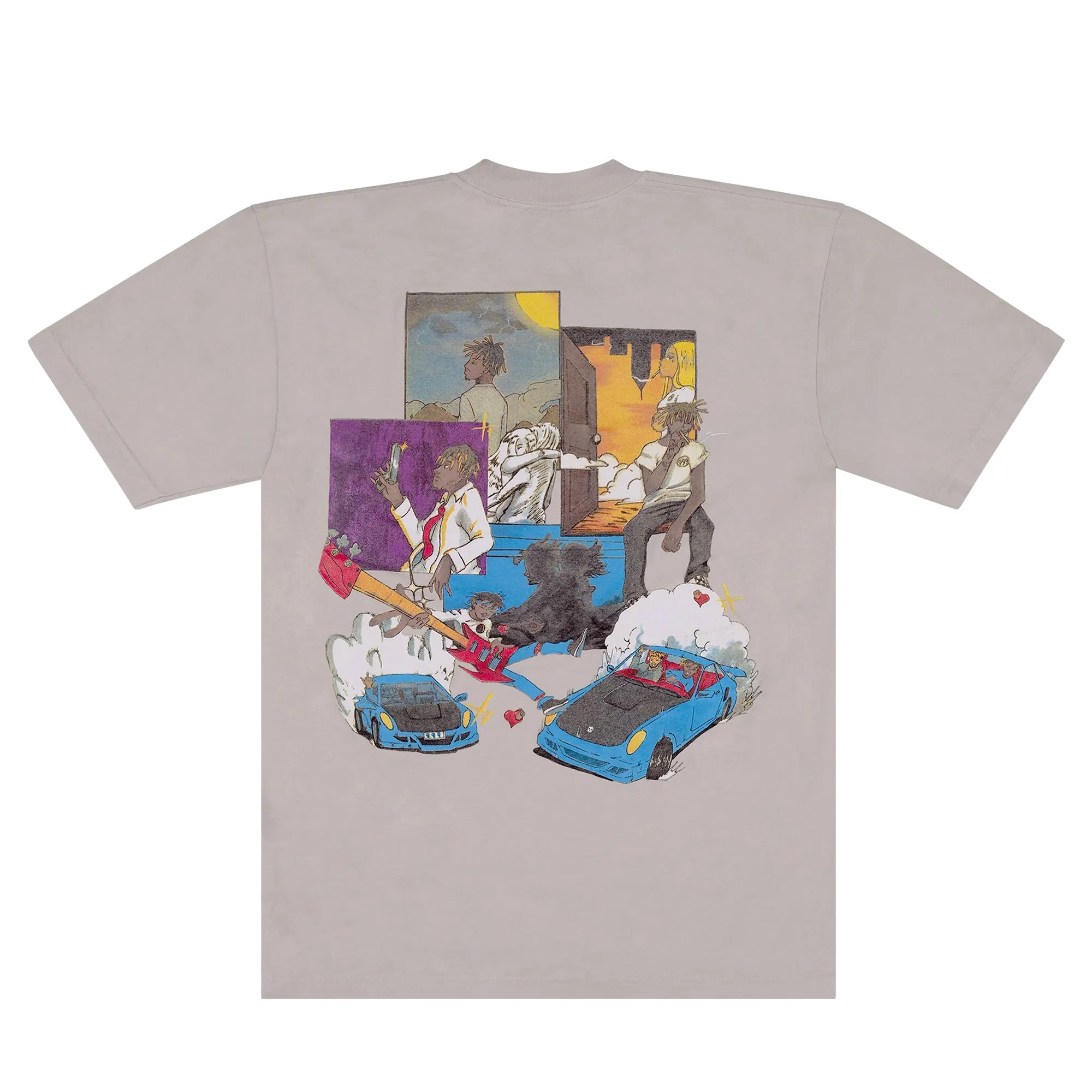 Revenge x Juice Wrld 999 Burnout Tee Cement sold by PLUS product image thumbnail 2