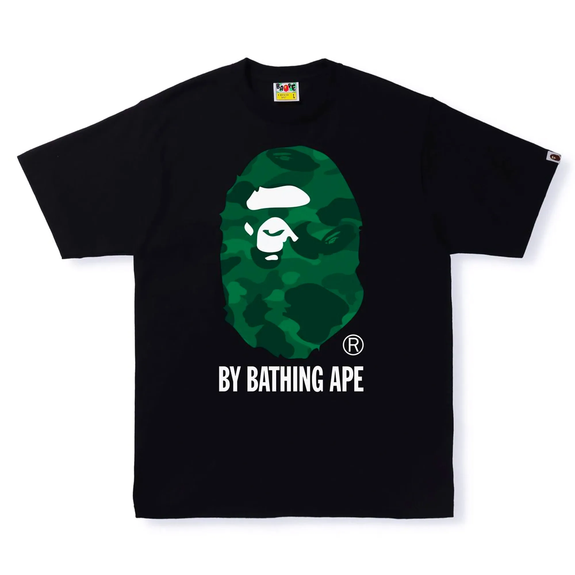 BAPE Color Camo by Bathing Ape Tee Black/Green sold by PLUS