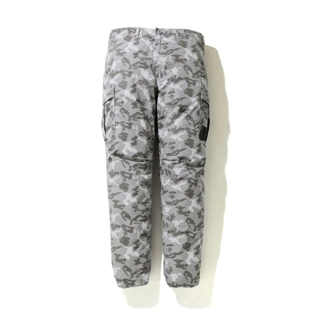 BAPE DIGITAL CAMO 6POCKET PANTS GREY sold by PLUS