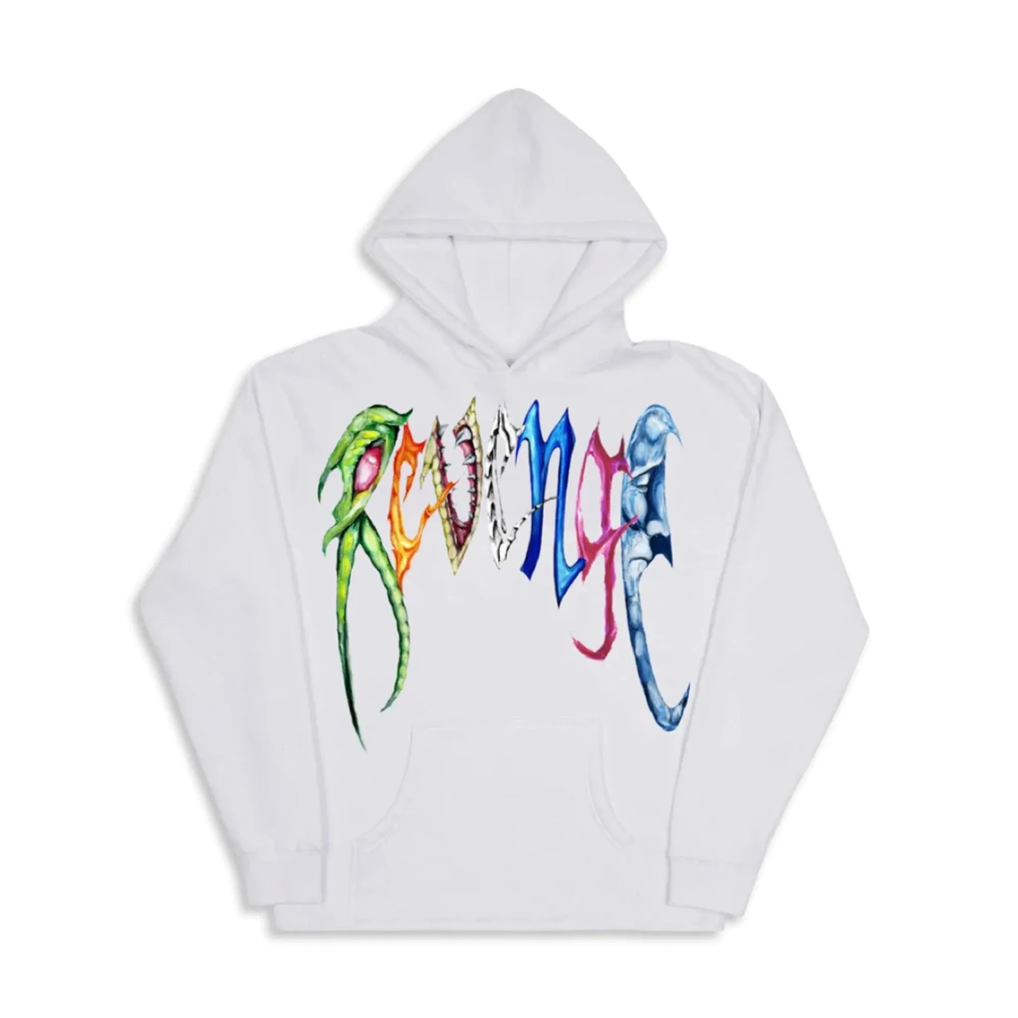 Revenge x Trippie Redd Arch Logo Hoodie White sold by PLUS