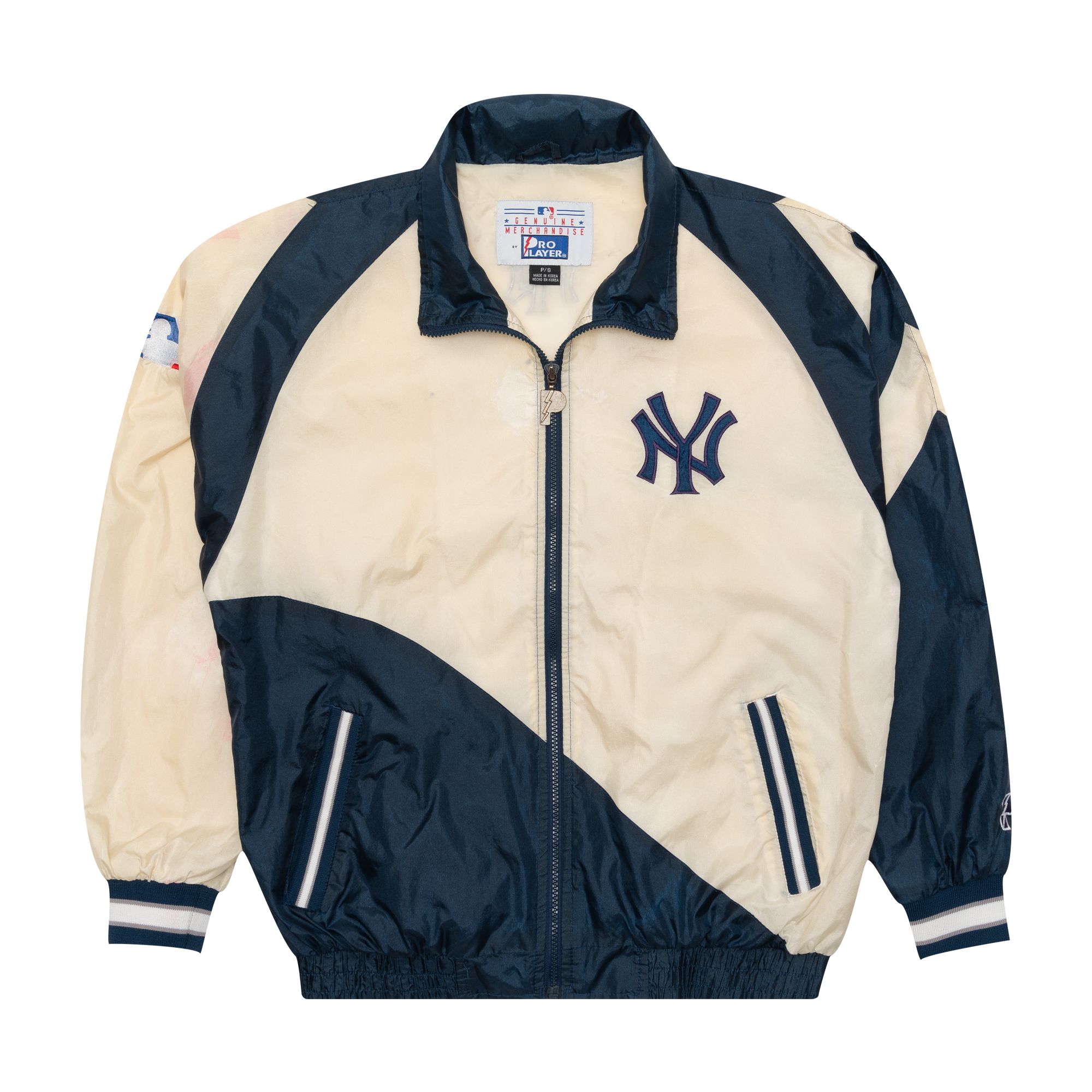 NY Yankees Pro Player Windbreaker Jacket White sold by PLUS