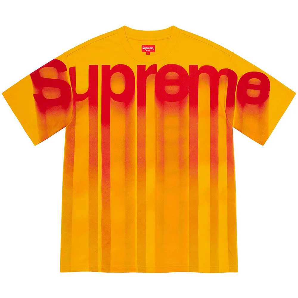 Supreme Bleed Logo S/S Top Yellow sold by PLUS