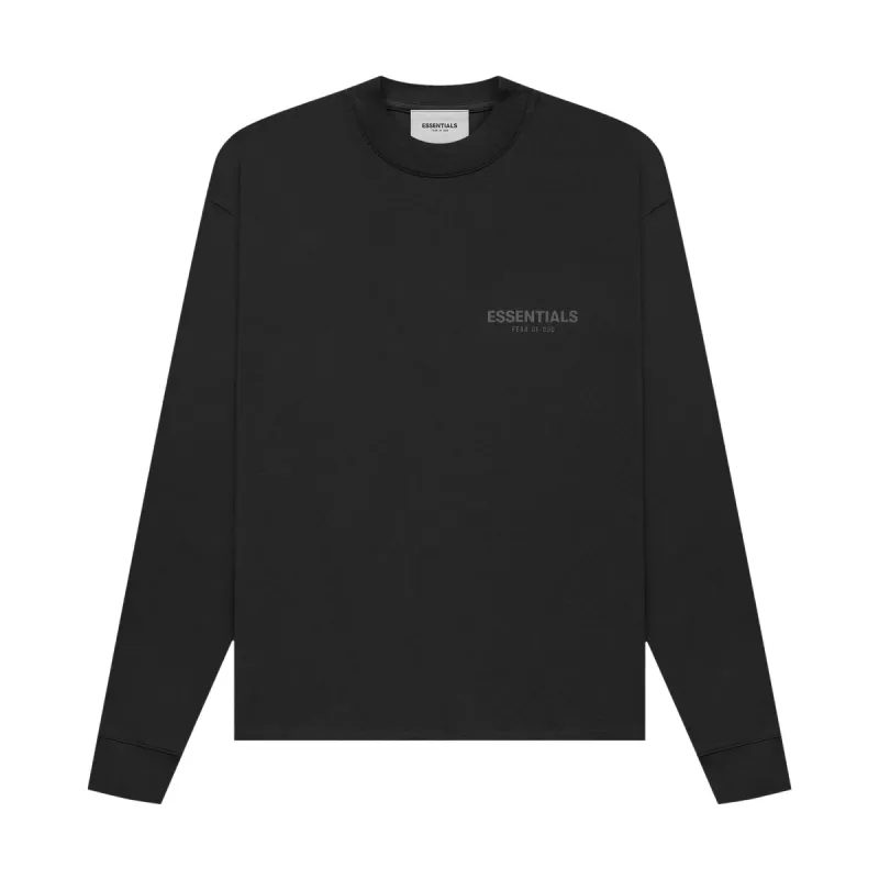 FOG Essentials L/S T-Shirt Stretch Limo Black (FW21) sold by PLUS