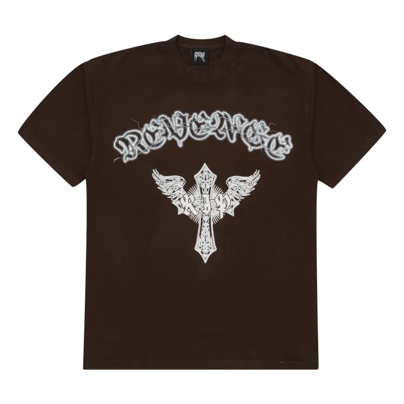 Revenge x Anuel Skeleton Angel Tee Vintage Grey | Parallel