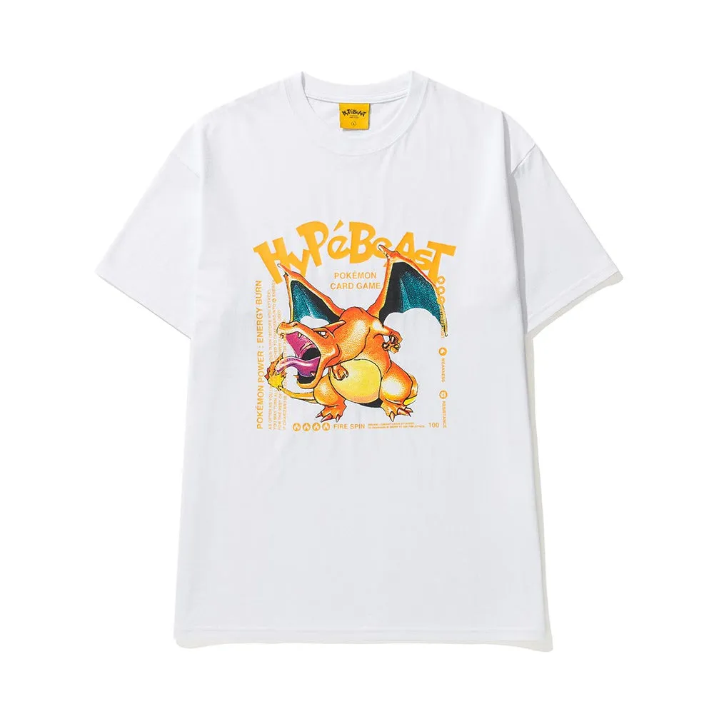 Hypebeast X Pokemon Charizard T-Shirt White sold by PLUS