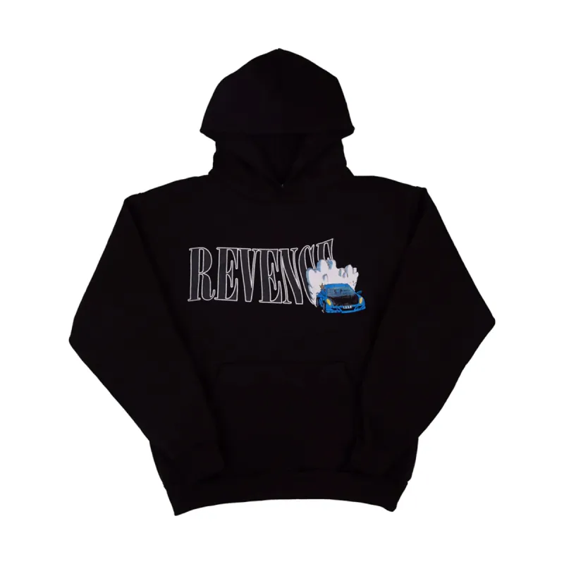 Revenge x Juice Wrld 999 Burnout Hoodie Black sold by PLUS
