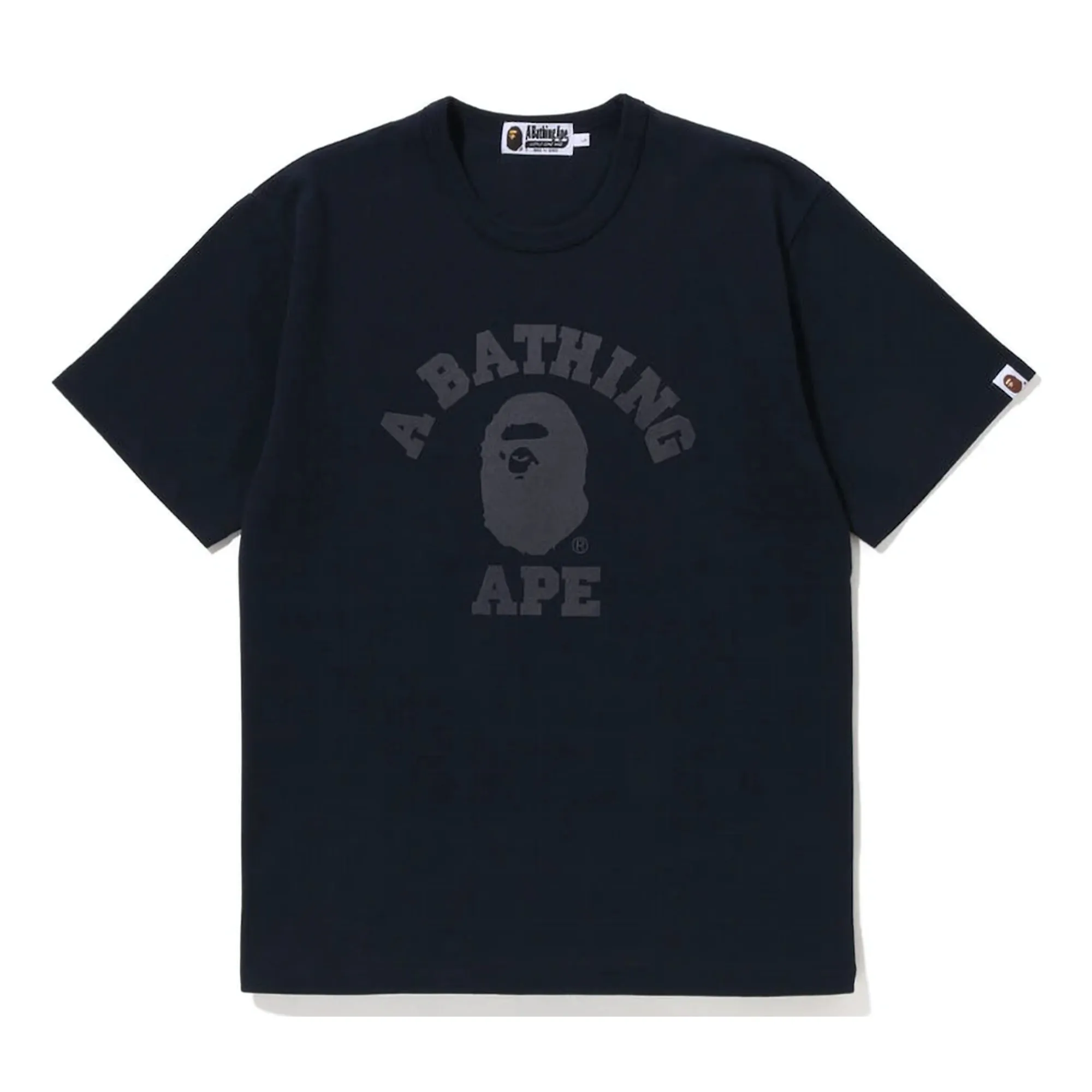 Bape College Heavy Weight Tee Navy sold by PLUS
