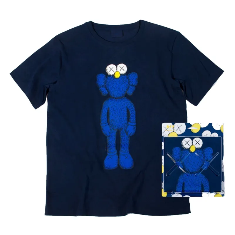 Kaws BFF x AllRightsReserved T-Shirt Navy Collectors Box Set sold by PLUS