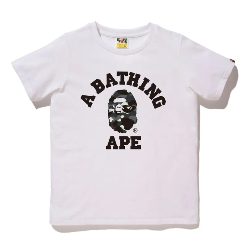 BAPE City Camo College Tee White/Black sold by PLUS