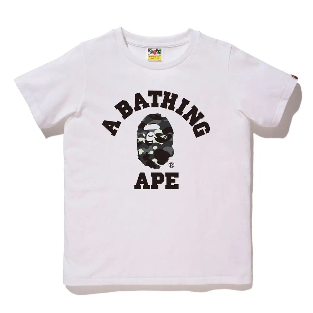 BAPE City Camo College Tee White/Black sold by PLUS