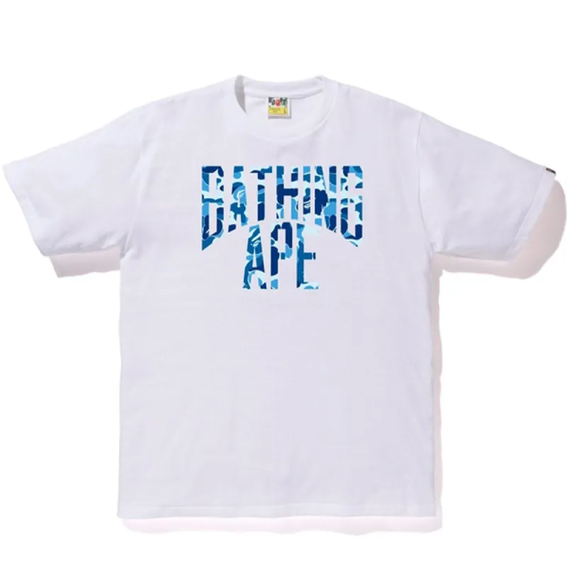 BAPE ABC NYC Logo Tee White/Blue sold by PLUS