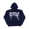 Revenge Embroidered Logo Hoodie Navy sold by PLUS