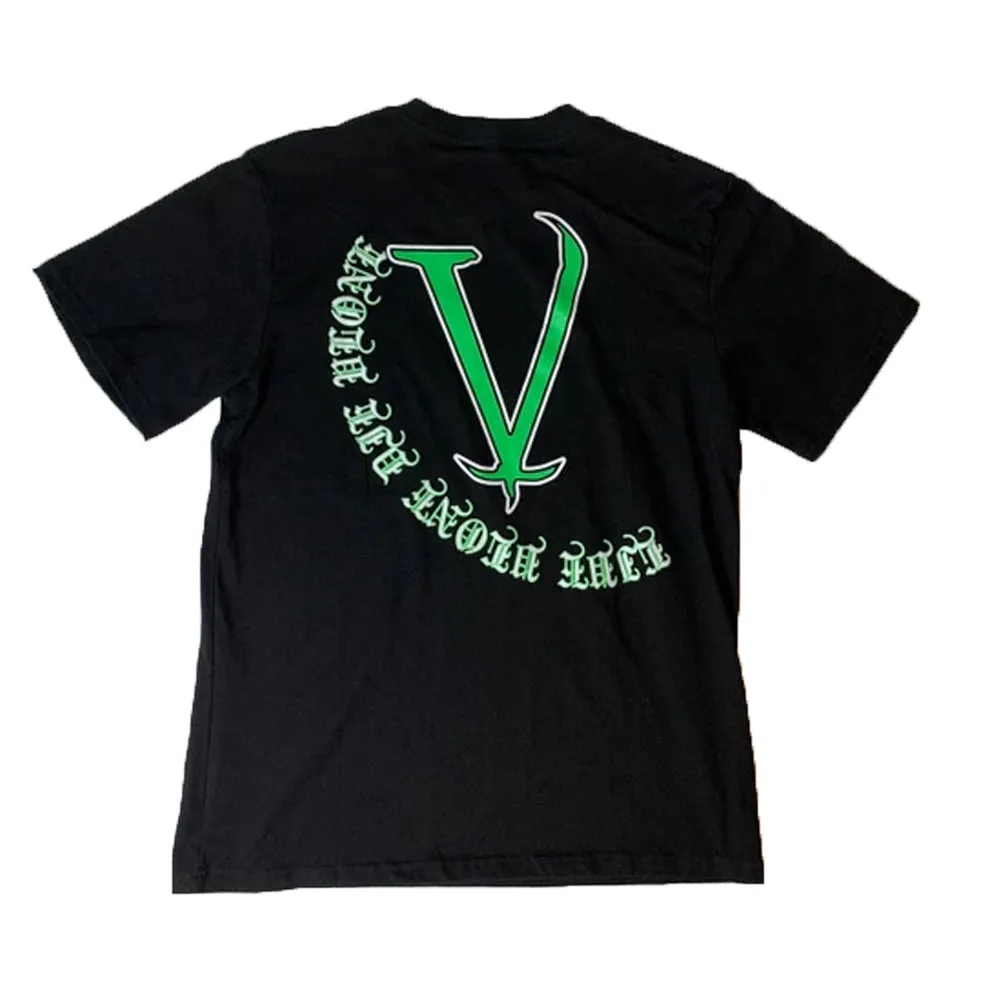 Vlone Old English Script Tee Black/Green sold by PLUS product image thumbnail 2