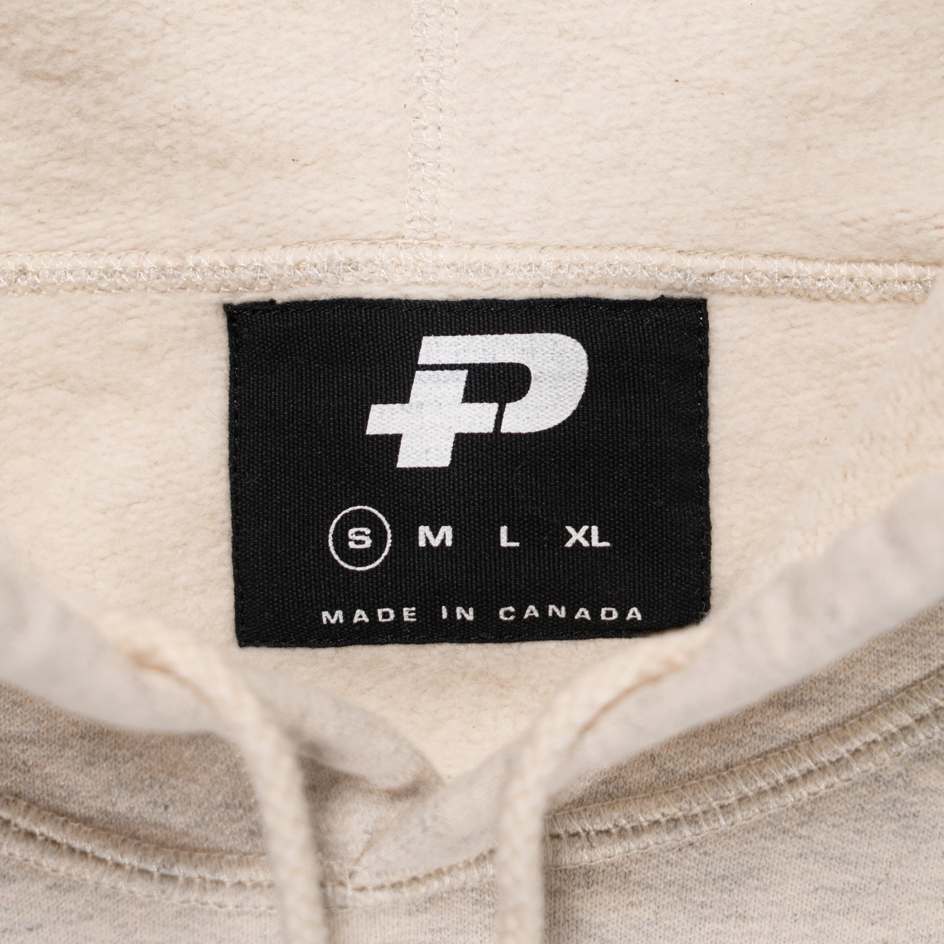 Plus Embroidered Logo Hoodie Eggshell sold by PLUS product image thumbnail 3