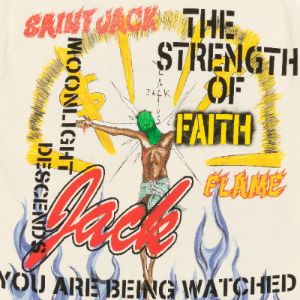 Travis Scott Utopia x St Michael Tee 3A Cream sold by PLUS