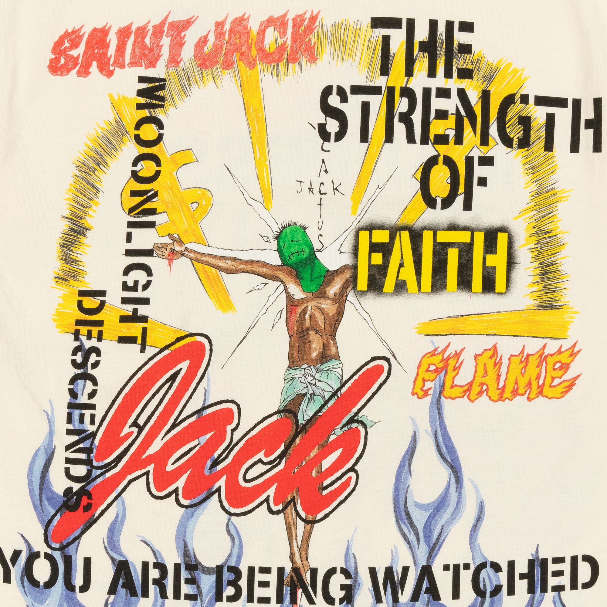 Travis Scott Utopia x St Michael Tee 3A Cream sold by PLUS product image thumbnail 4