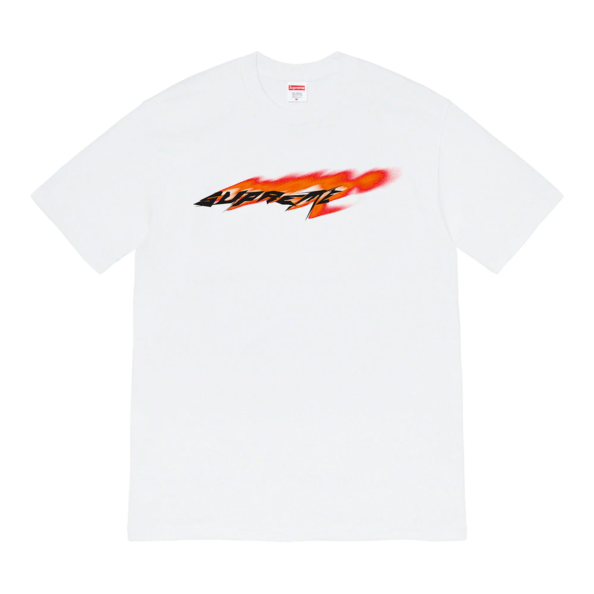 Supreme Wind Tee White/Orange sold by PLUS