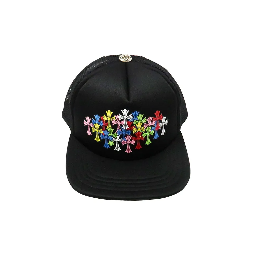 Chrome Hearts Multi Color Cross Cemetery Trucker Hat Black sold by PLUS