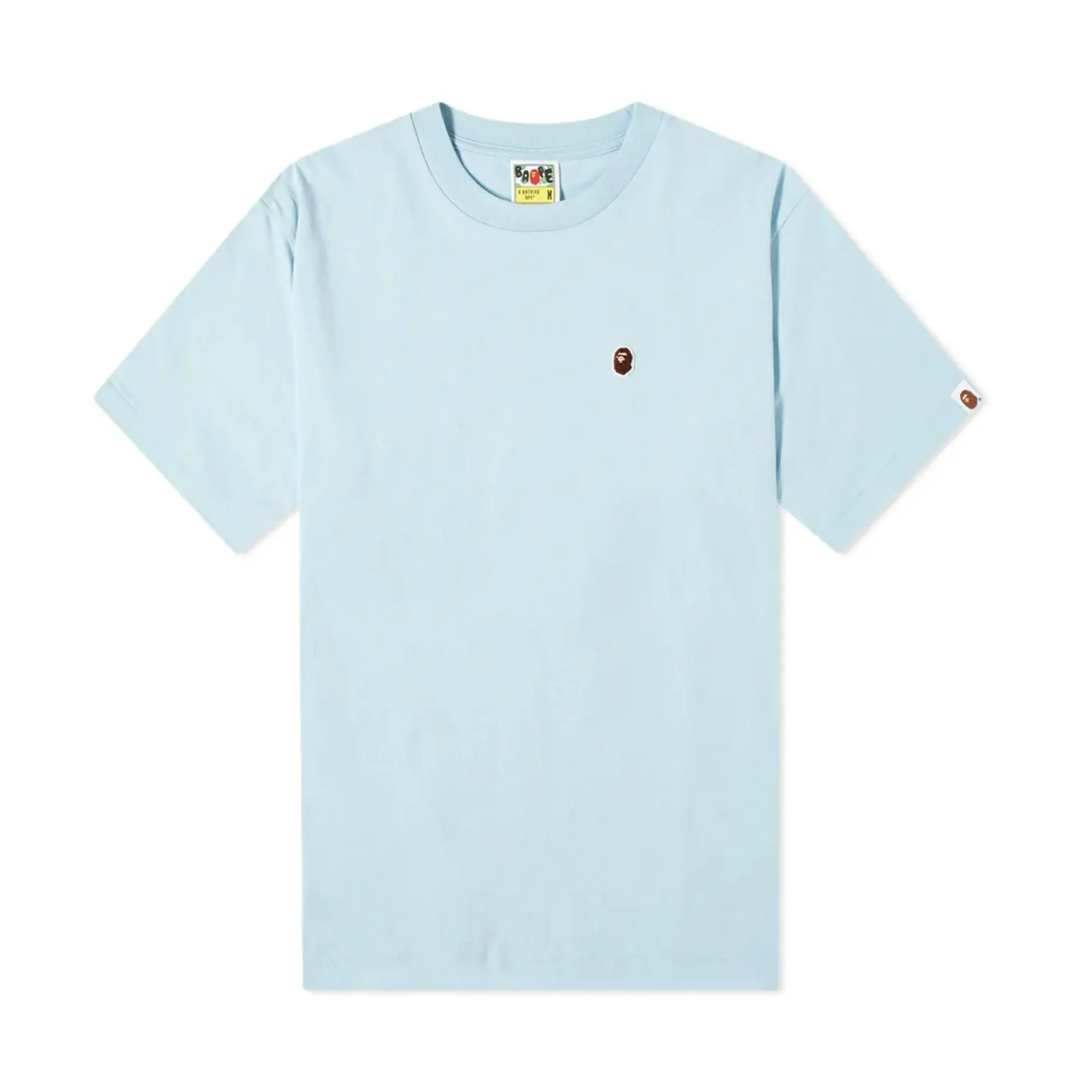 BAPE Ape Head One Point Tee Light Blue (Sax) sold by PLUS