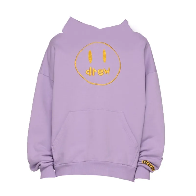 Drew House Purple Painted Mascot Hoodie sold by PLUS