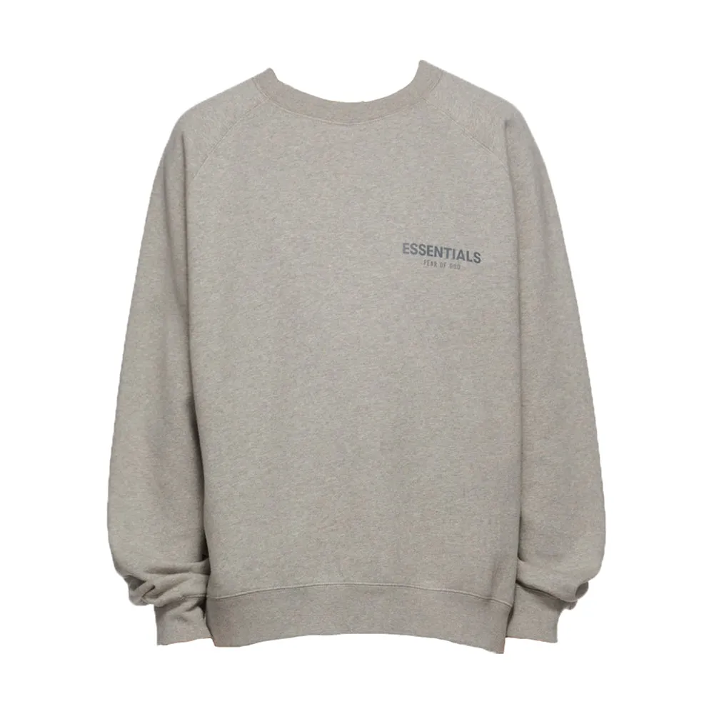 FOG Essentials Core Collection Pullover Crewneck Dark Heather Oatmeal (FW21) sold by PLUS