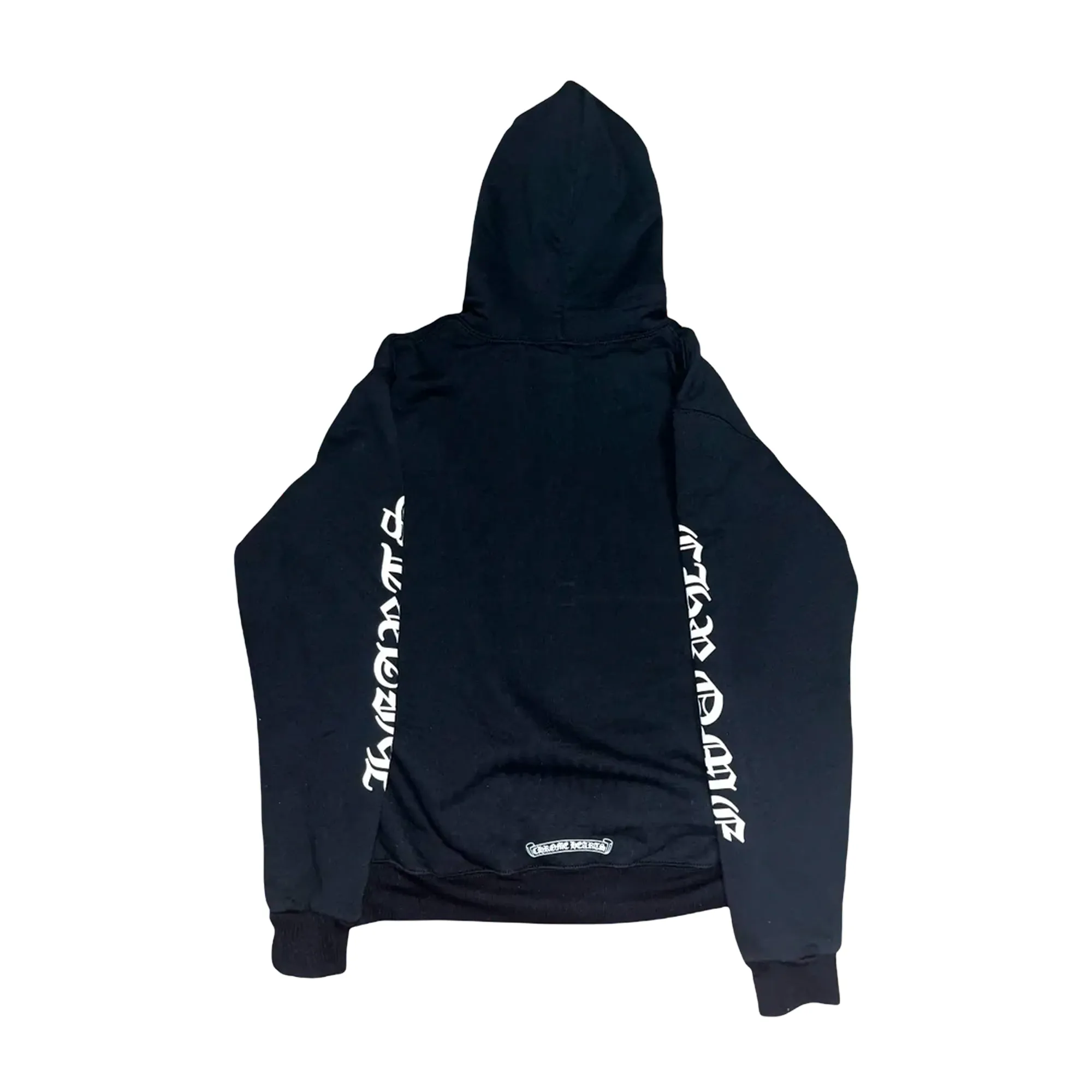 Chrome Hearts Vertical Logo Thermal Lined Zip Hoodie Black/White sold by PLUS product image thumbnail 2