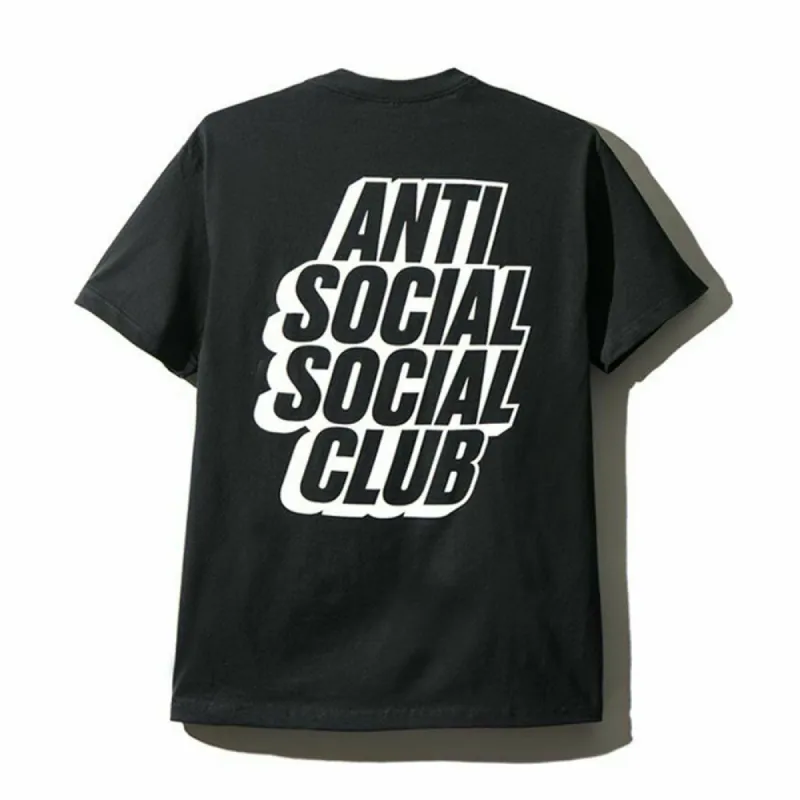 Anti Social Social Club Blocked Tee Black sold by PLUS