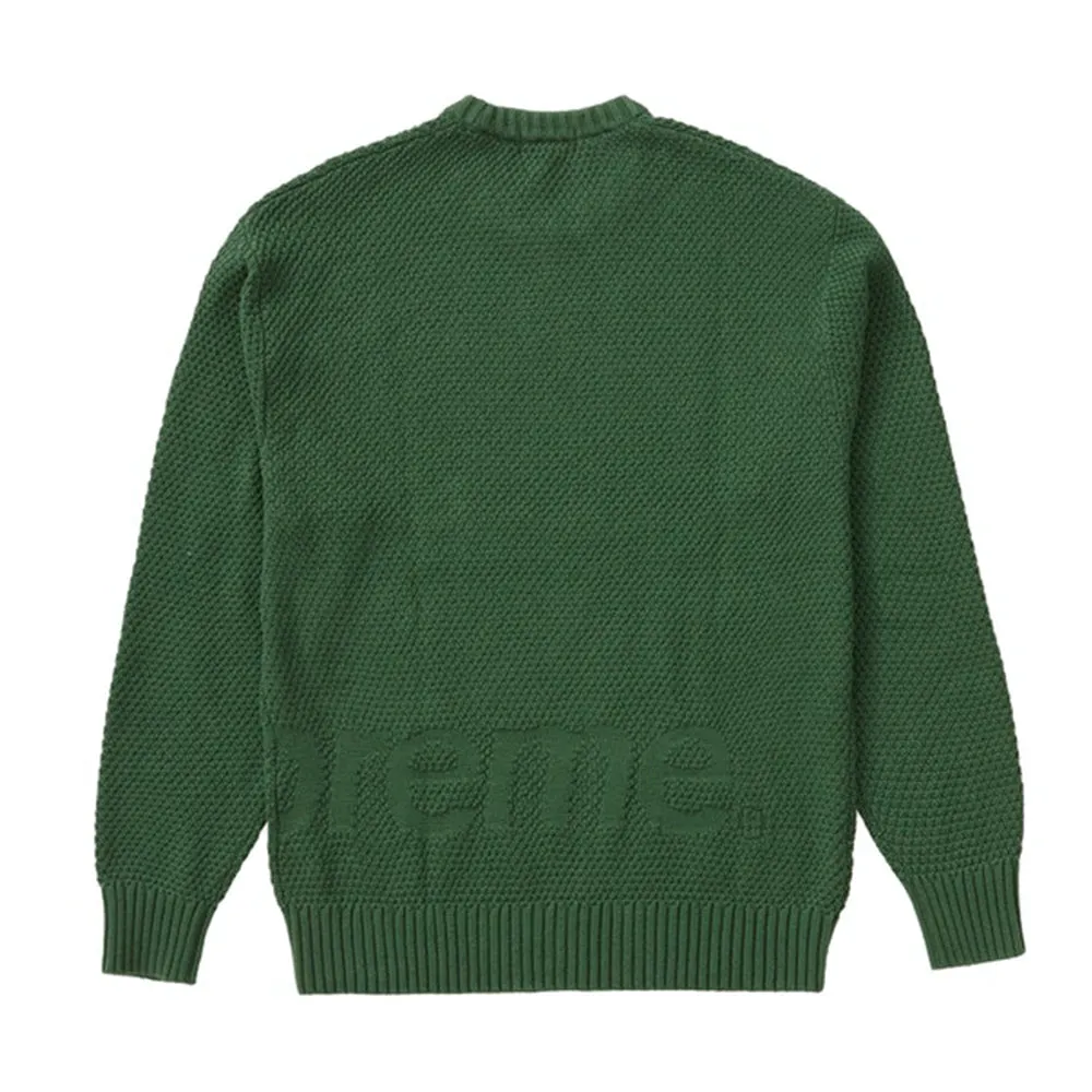 Supreme Textured Small Box Sweater Green sold by PLUS product image thumbnail 2