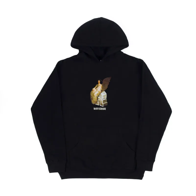 Chrome Hearts Cemetery Cross Tire Tracks Hoodie Black | Parallel