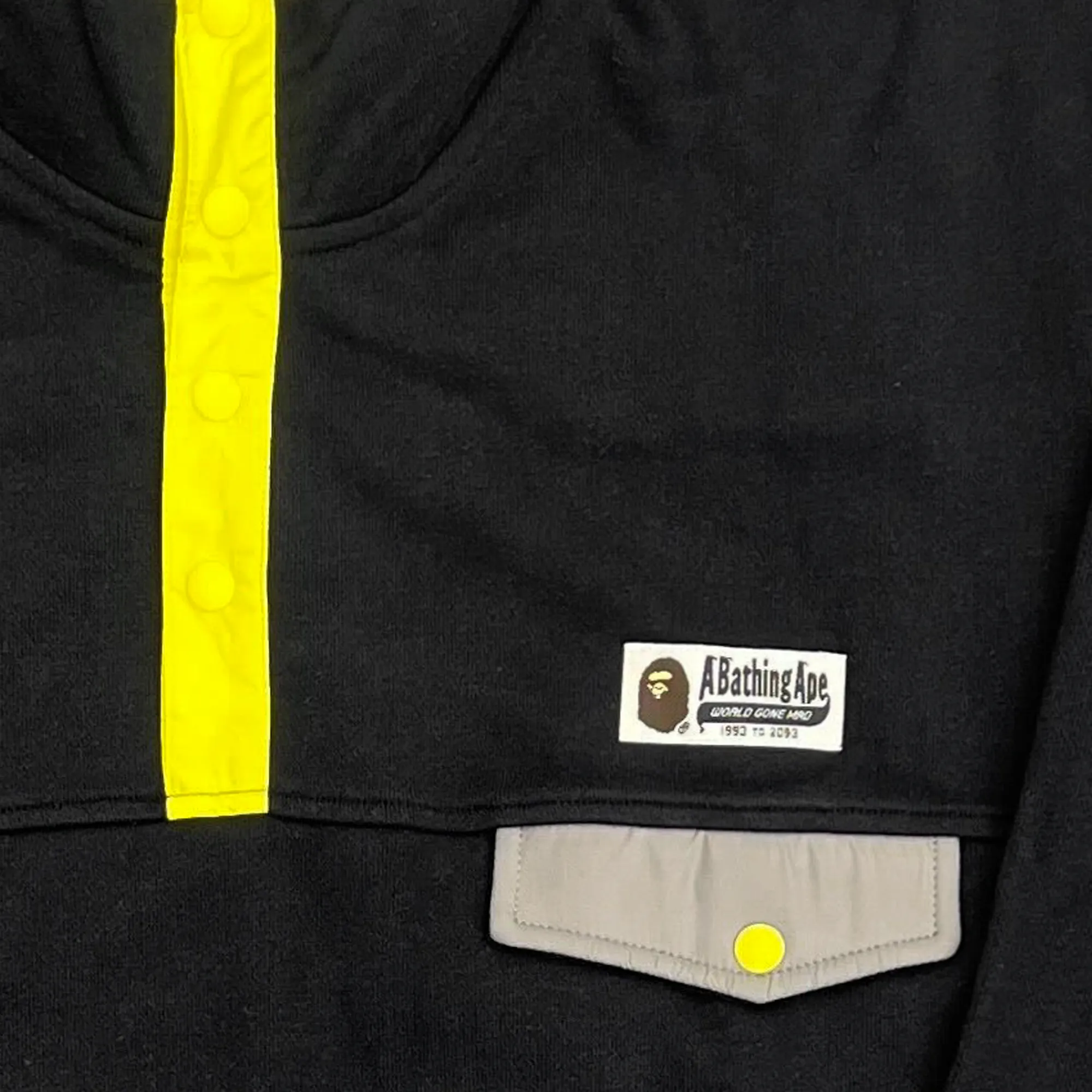 Bape Collared Wide Sweater Black/Yellow sold by PLUS product image thumbnail 2