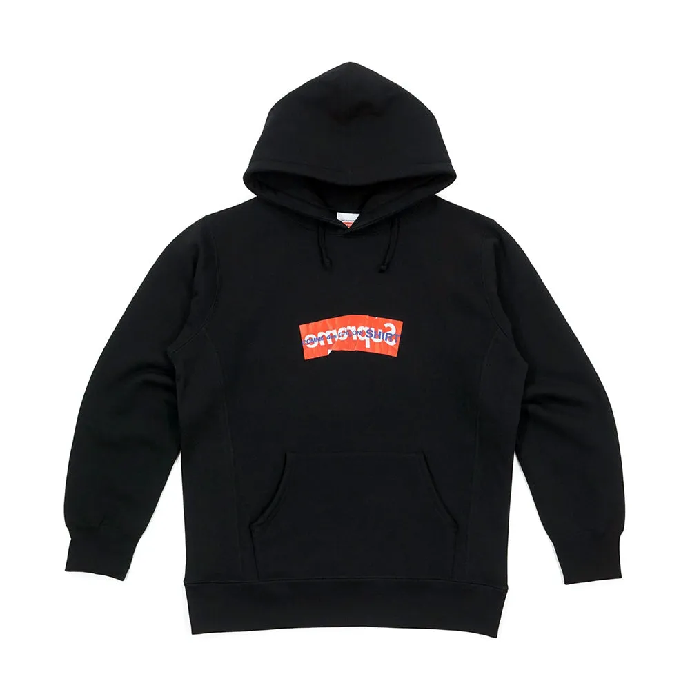 Supreme Comme Des Garcons Box Logo Hooded Sweatshirt Black 2017 sold by PLUS