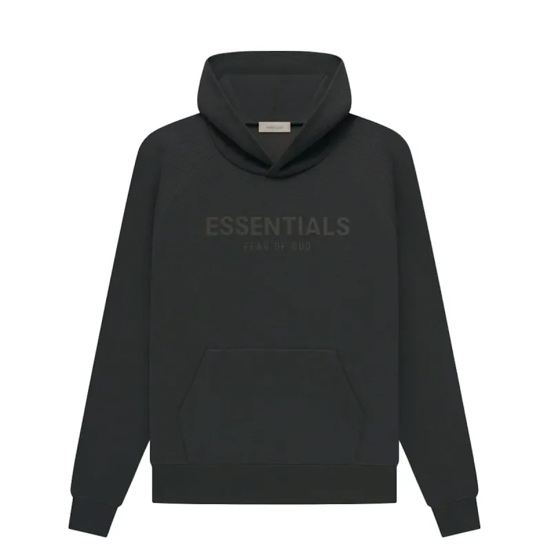 FOG Essentials Waffle Raglan Hoodie Off Black (SS23) sold by PLUS