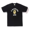 BAPE Glitter College Tee Black/Gold sold by PLUS