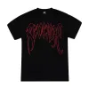 Revenge Red Arc Outline Tee Black sold by PLUS