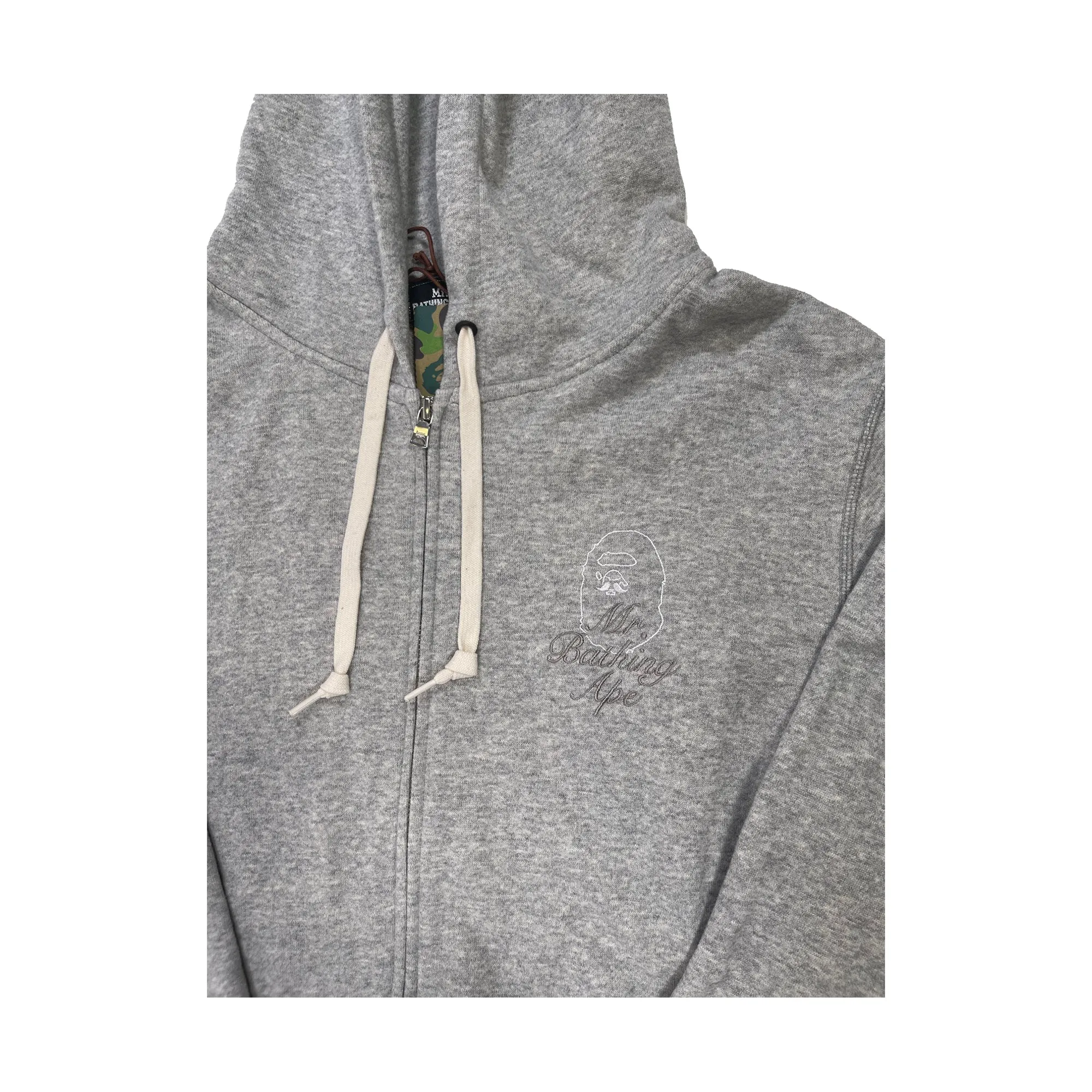 Bape Mr. Bathing Ape Zip Up Hoodie Heather Grey sold by PLUS product image thumbnail 3