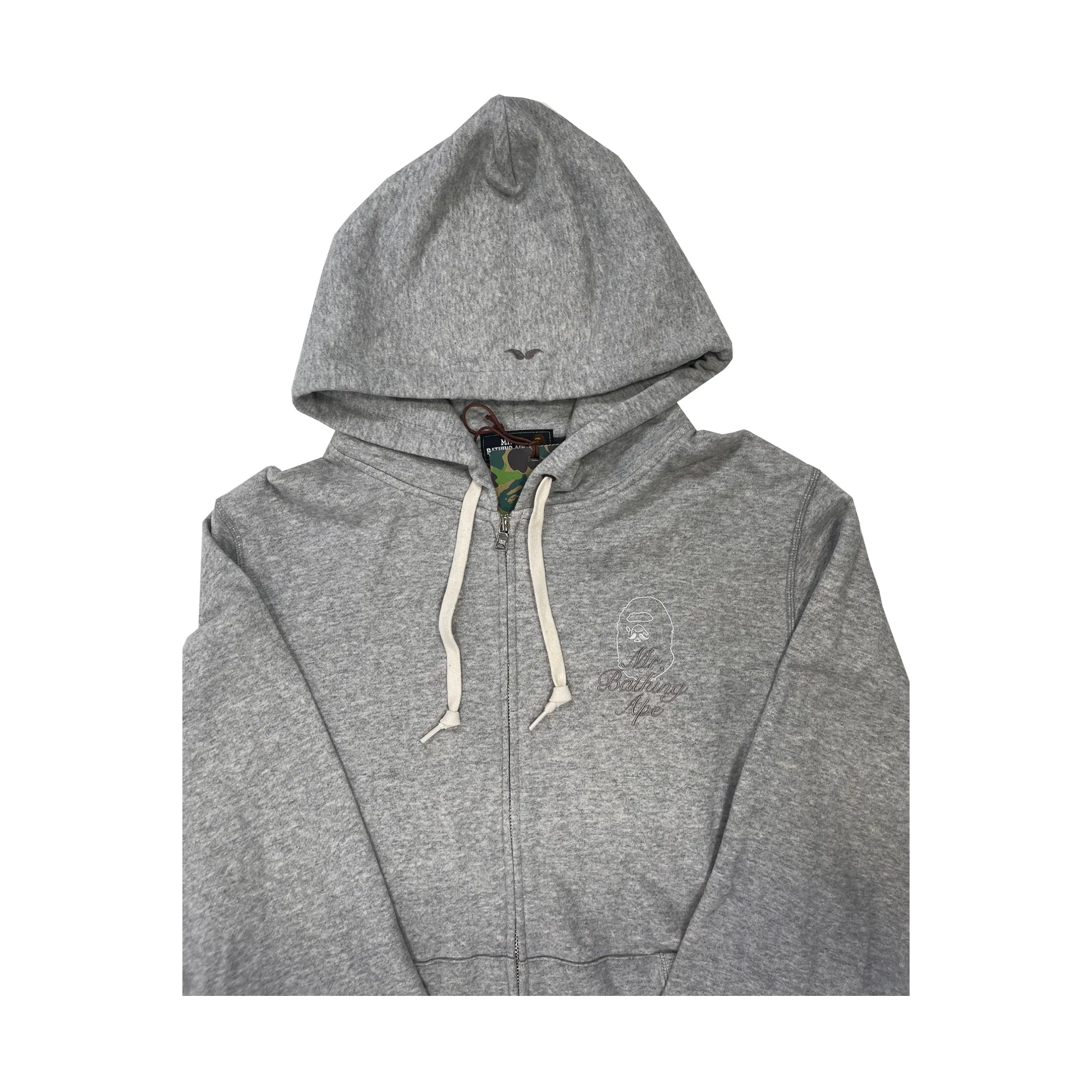 Bape Mr. Bathing Ape Zip Up Hoodie Heather Grey sold by PLUS product image thumbnail 2