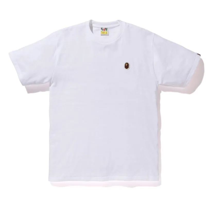 BAPE Silicon Ape Head One Point Tee White sold by PLUS