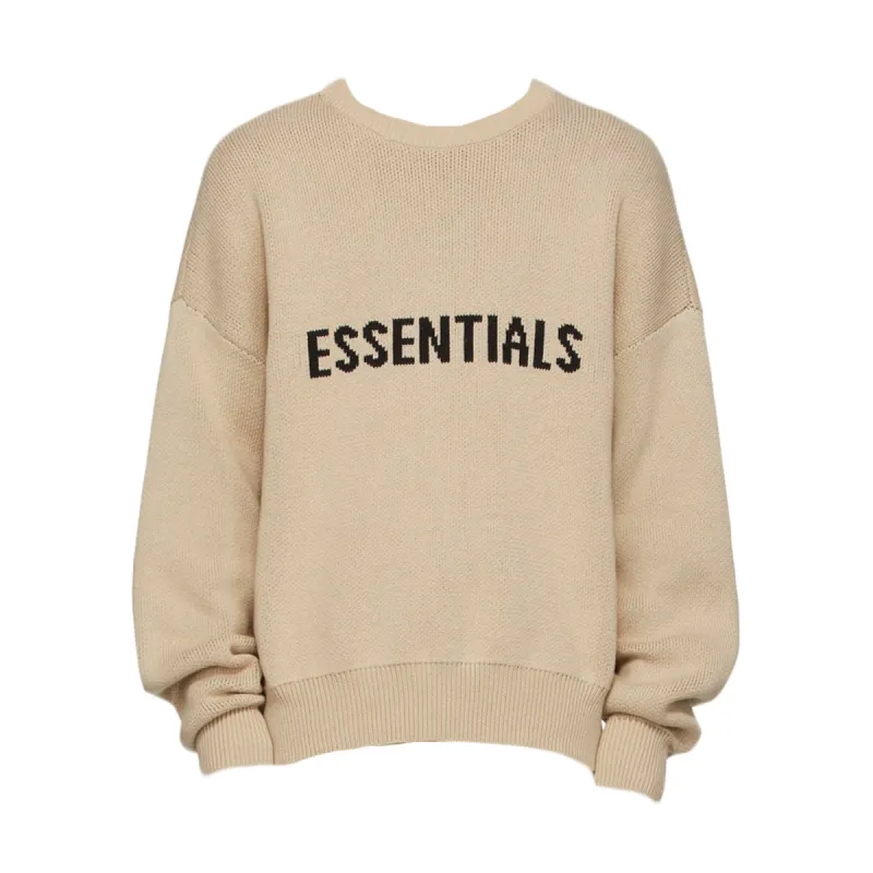 Fear of God Essentials SSENSE Exclusive Pullover Sweater Linen sold by PLUS