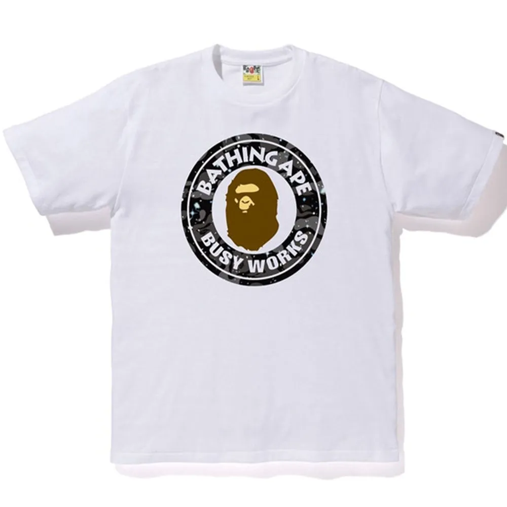 BAPE Space Camo Busy Works Tee White sold by PLUS