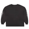 Gallery Dept. Flames L/S T-Shirt Washed Black sold by PLUS