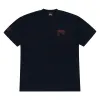 Revenge x Zillakami Crossbones Skull Tee Navy/Red sold by PLUS