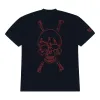 Revenge x Zillakami Crossbones Skull Tee Navy/Red sold by PLUS