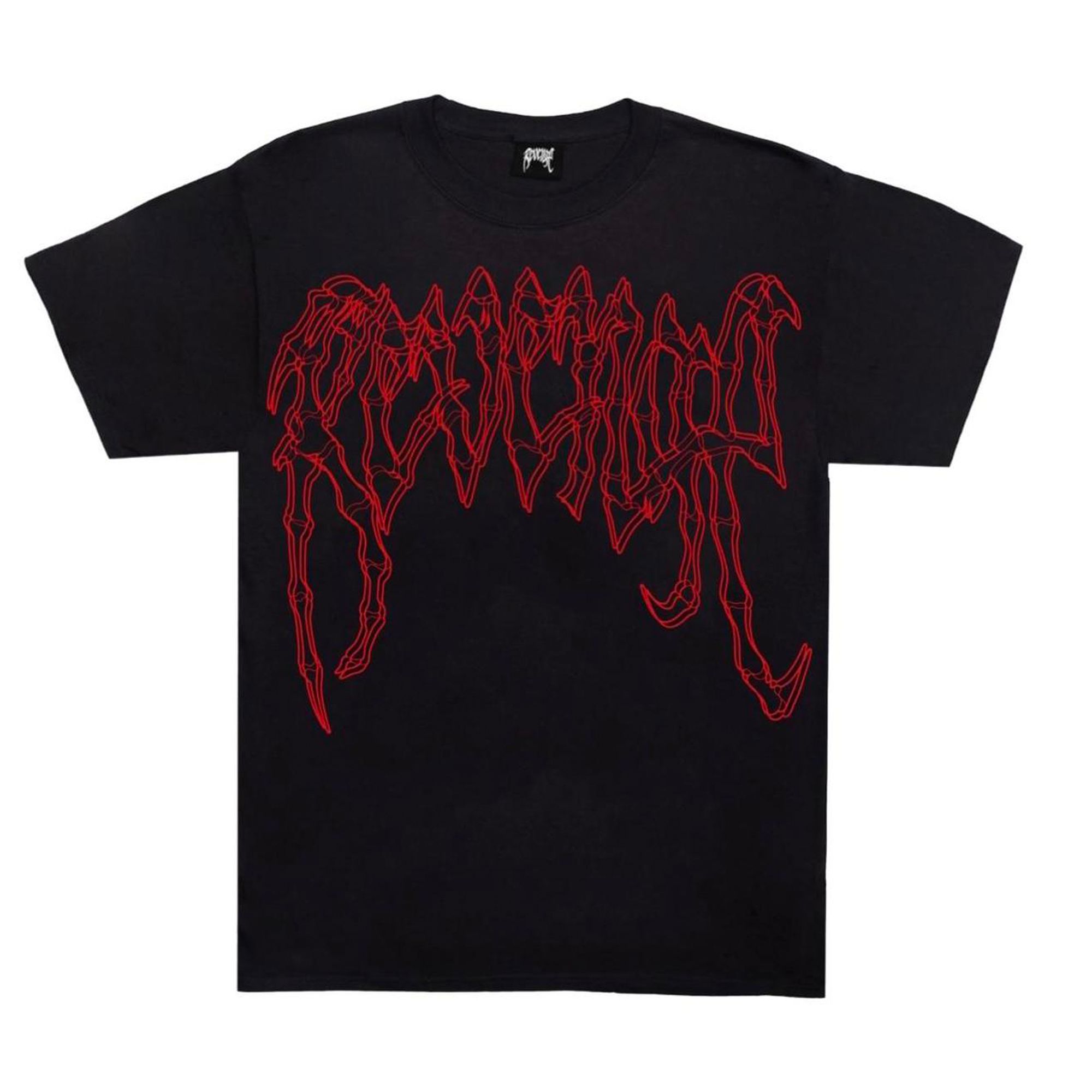 Revenge x Zillakami Crossbones Skull Tee Black/Red | Parallel