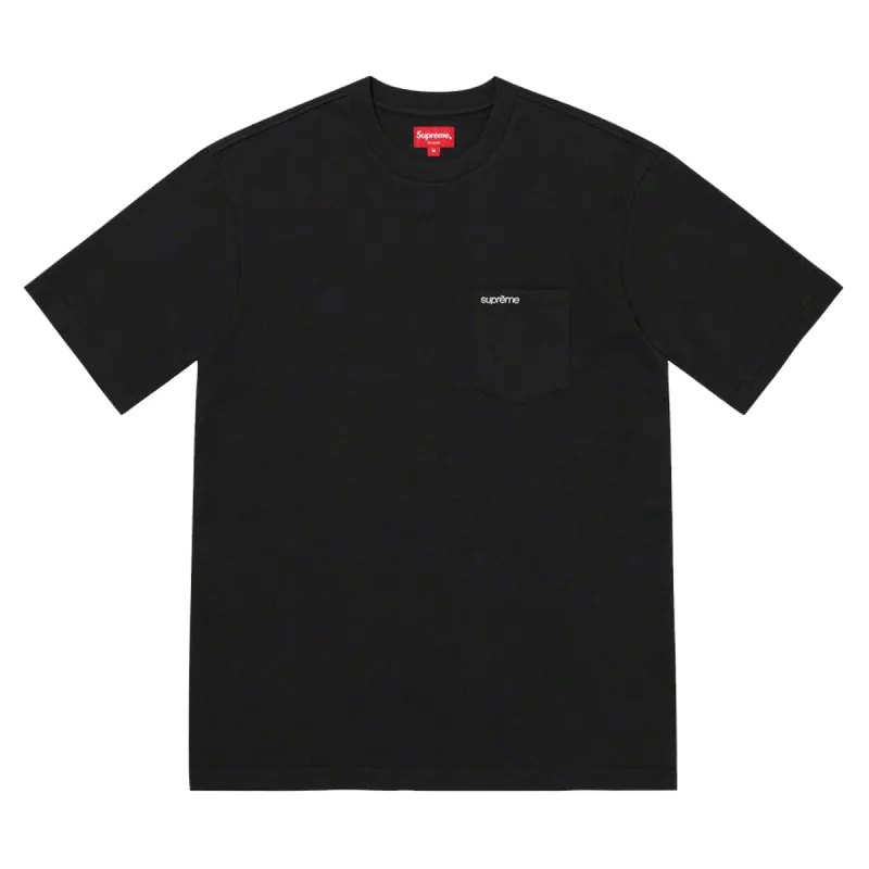 Supreme S/S Pocket Tee Black (FW22) sold by PLUS